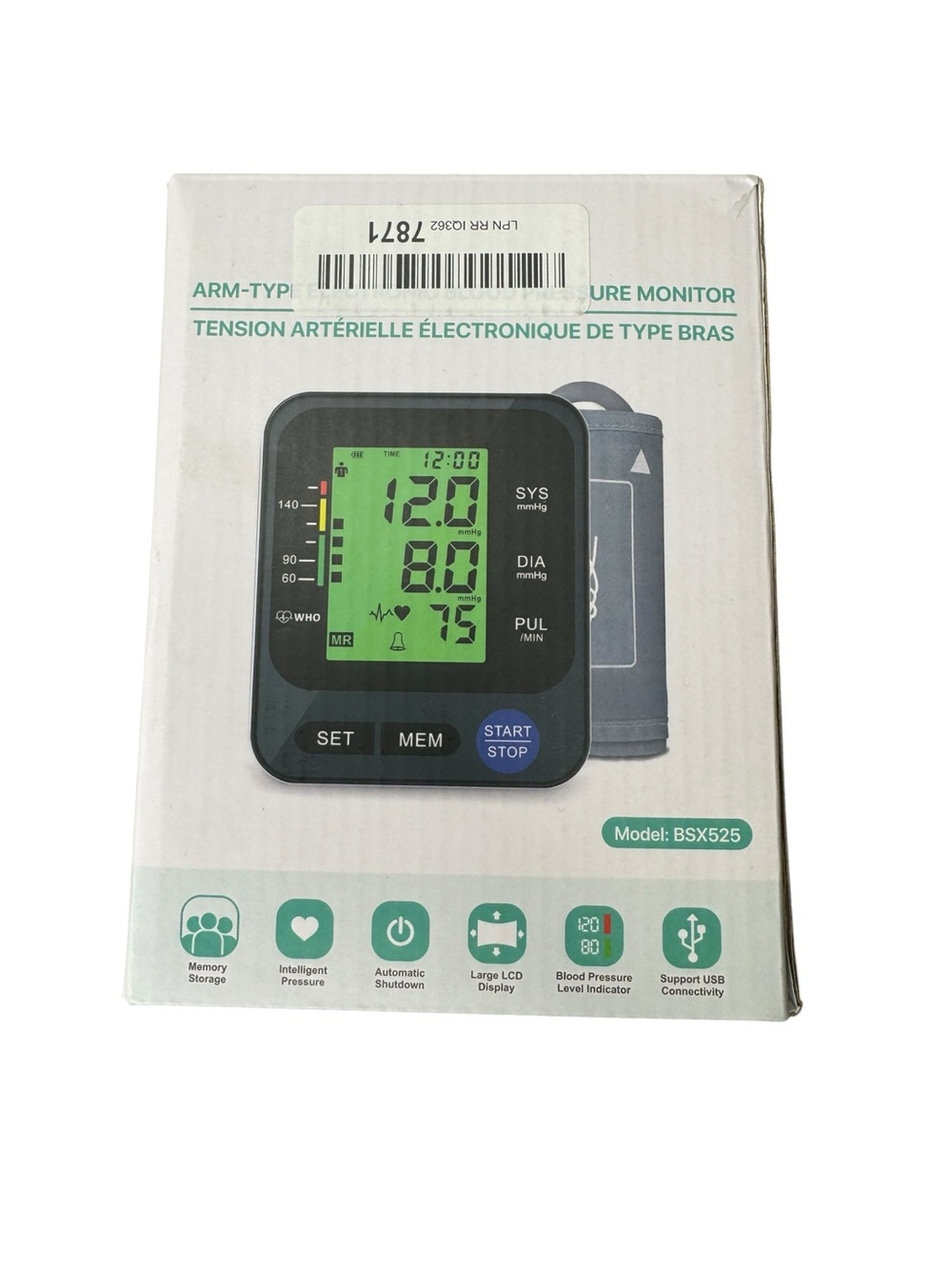 FACEIL Blood Pressure Monitor for Home Use NEW Open Box